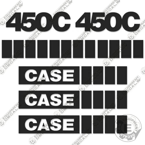 Fits Case 450C Decal kit Dozer (Grey) 450 c, decal kit, john deere