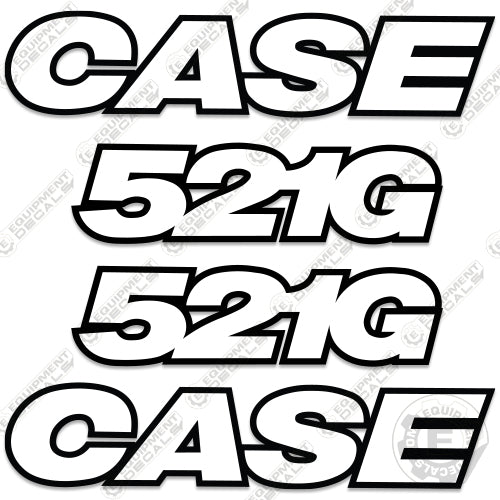 Fits Case 521G Decal Kit Wheel Loader - 3M Reflective! 521, 521-g, 521g, decal kit, g