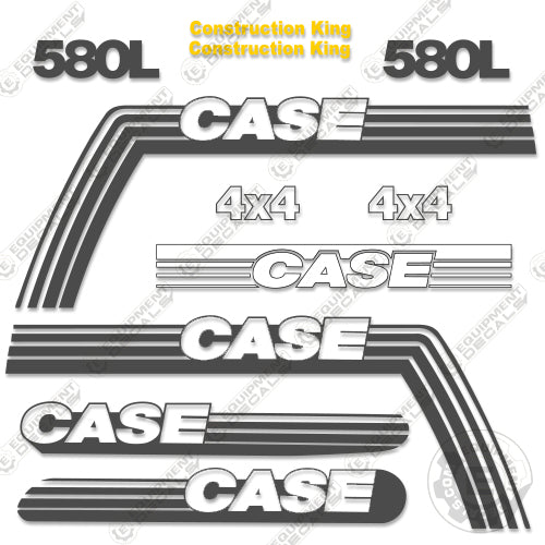 Fits Case 580L Decal Kit Backhoe 580, 580-l, decal kit, l