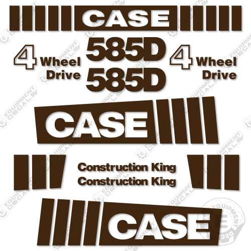 Fits Case 585D Decal Kit Forklift 585, 585d, decal kit, john deere