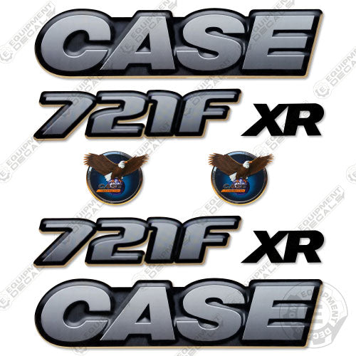 Fits Case 721F XR Decal Kit Wheel Loader 721, 721f, decal kit