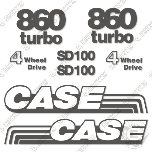 Fits Case 860 Turbo Decal Kit Trencher 660, decal kit