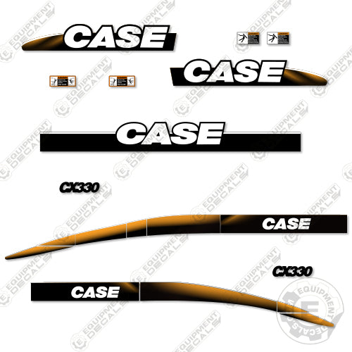 Fits Case CX330 Decal Kit Excavator 330, cx330, decal kit