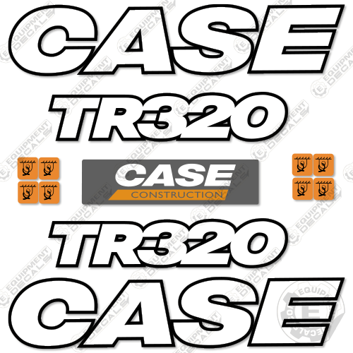 Case TR320 Decal Kit Skid Steer Loader - 3M REFLECTIVE VINYL! 340, decal kit, tr340