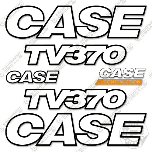 Fits Case TV370 Decal Kit Skid Steer - 3M REFLECTIVE VINYL! 370, decal kit, tv