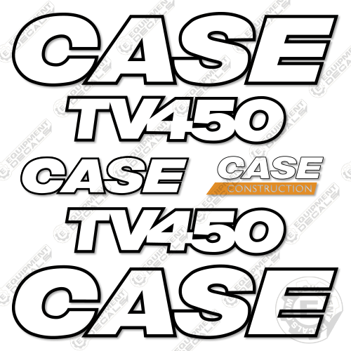 Fits Case TV450 Decal Kit Track Loader - 3M REFLECTIVE VINYL! 450, decal kit, tv, tv450