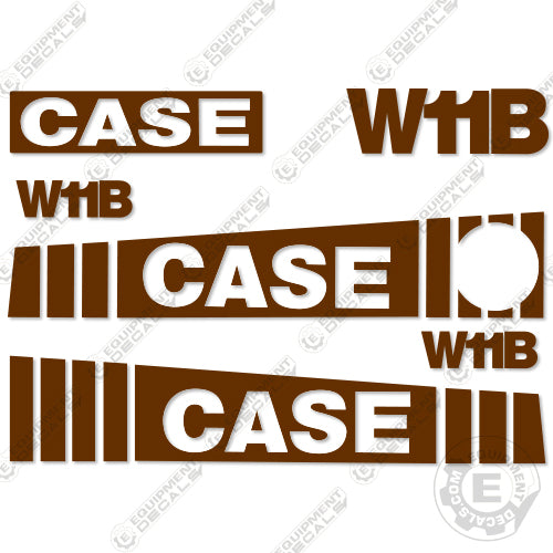 Fits Case W11B Wheel Loader Equipment Decals W 11 B decal kit