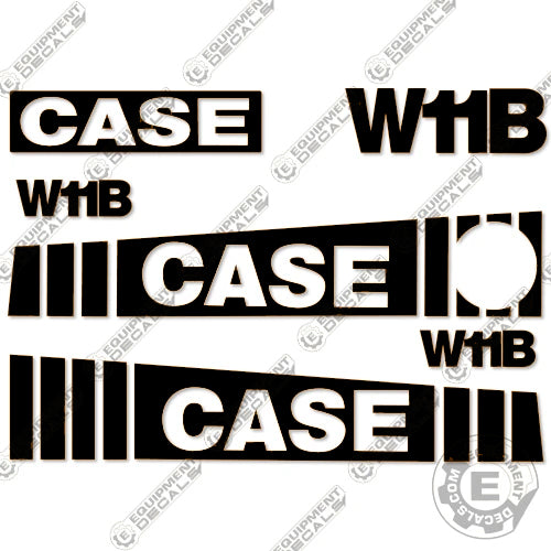 Fits Case W11B Decal Kit Wheel Loader (Black Version) 11b, decal kit, w11, w11b