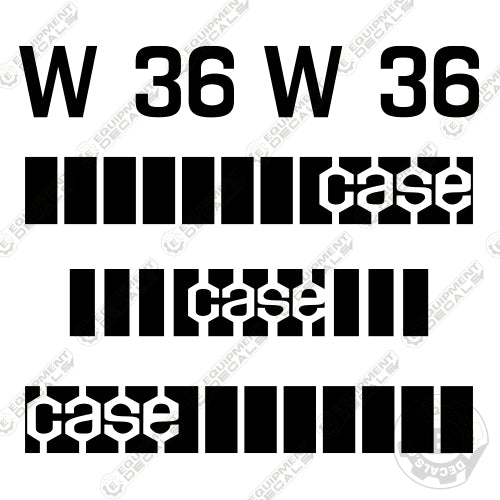 Fits Case W36 Decal Kit Wheel Loader decal kit, w36