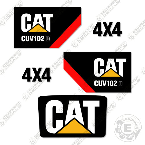 Fits Caterpillar CUV102D Decal Kit UTV cuv102, cuv102d