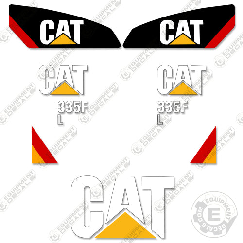 Fits Caterpillar 335FL Decal Kit Excavator 335, 335f, 335fl, decal kit