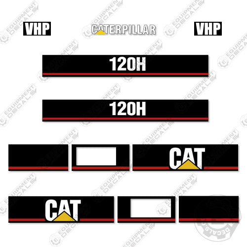 Fits Caterpillar 120H Decal Kit Motor Grader - Scraper 120, 120h, decal kit