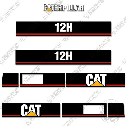 Fits Caterpillar 12H Decal Kit Motor Grader - Scraper 12, decal kit