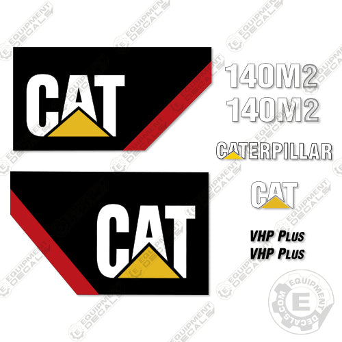 Fits Caterpillar 140M2 Motor Grader Decal Kit - Scraper decal kit