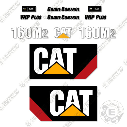 Fits Caterpillar 160M2 Decal Kit Motor Grader 160, 160m, 160m2, decal kit