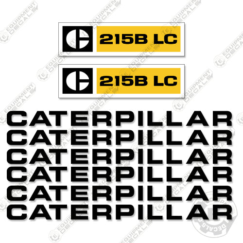 Fits Caterpillar 215B LC Decal Kit Excavator decal kit