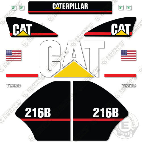 Fits Caterpillar 216 B Skid Steer Decal Kit 216-b, 216b, decal kit