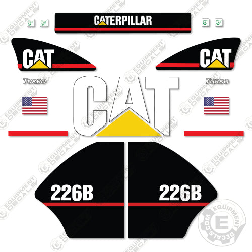 Fits Caterpillar 226B Skid Steer Decal Kit decal kit