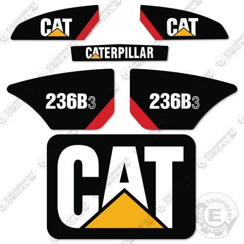 Fits Caterpillar 236B3 Decal Kit Skid Steer 236, 236b, 236b-3, 236b3, decal kit