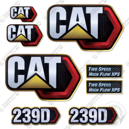 Fits Caterpillar 239D Skid Steer Decal Kit 239, 239d, decal kit