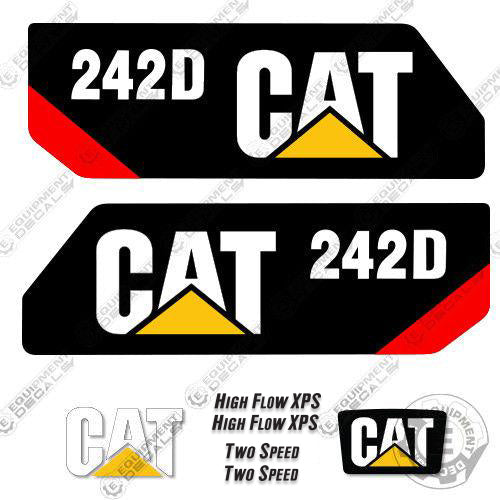 Fits Caterpillar 242D Skid Steer Decal Kit 242, 242 d, 242d, decal kit