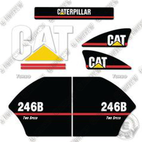 Fits Caterpillar 246B 2-Speed Turbo Decals decal kit