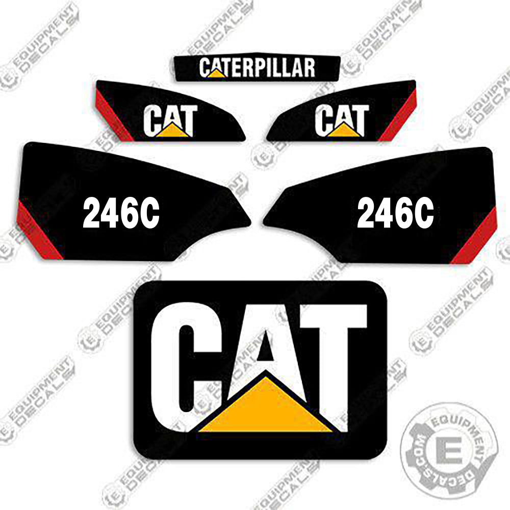 Fits Caterpillar 246C Decal Kit Equipment Decals Skid Steer decal kit