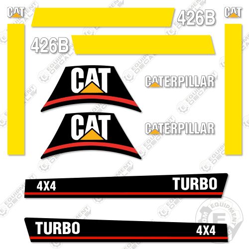 Fits Caterpillar 426 B Decal Kit Wheel Loader 2246, 426b, decal kit