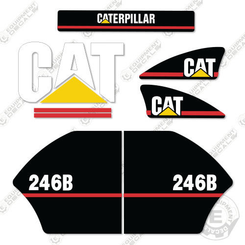 Fits Caterpillar 246B Decals decal kit