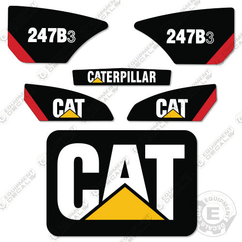 Fits Caterpillar 247B-3 Decal Kit Skid Steer 217b3, 247, 247b, decal kit