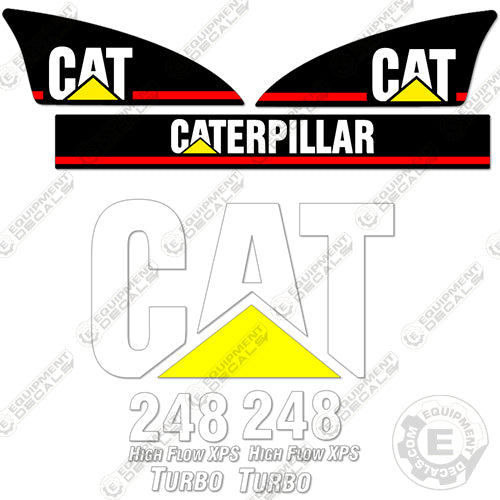 Fits Caterpillar 248 Decal Kit Older Style decal kit