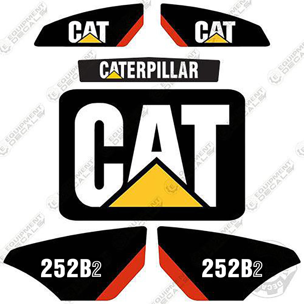 Fits Caterpillar 252B2 Skid Steer Decal Kit decal kit