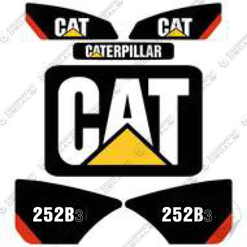 Fits Caterpillar 252B-3 Decal Kit Skid Steer decal kit