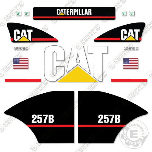 Fits Caterpillar 257B Decal Kit Equipment Decals decal kit