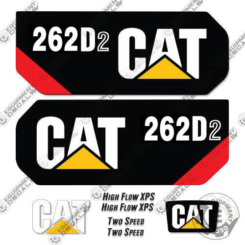 Fits Caterpillar 262D2 Decal Kit Skid Steer 262, 262-d-2, 262d, 262d-2, decal kit