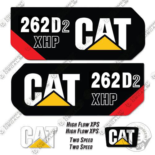 Fits Caterpillar 262D2 (XHP) Decal Kit Skid Steer 262, 262-d-2, 262d, 262d 2, 262d2, decal kit