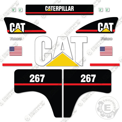 Fits Caterpillar 267 Decal Kit Skid Steer decal kit