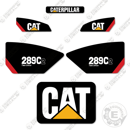 Fits Caterpillar 289C2 Skid Steer Decals Two Speed 289, 289C, 289c2, 2speed, decal kit