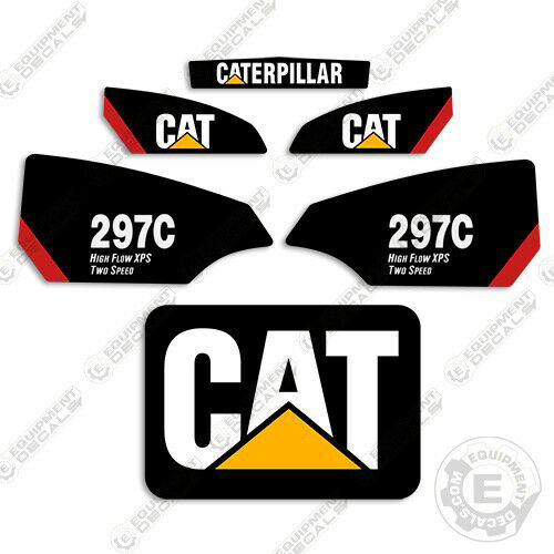 Fits Caterpillar 297C Skid Steer Decal Kit (High Flow XPS - 2 Speed) 297, decal kit