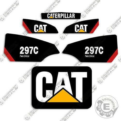 Fits Caterpillar 297C Skid Steer Decal Kit (Two Speed) 297, 297c, decal kit