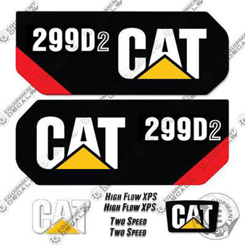 Fits Caterpillar 299D2 Skid Steer Decal Kit 299, 299 d2, 299d, 299d2, decal kit