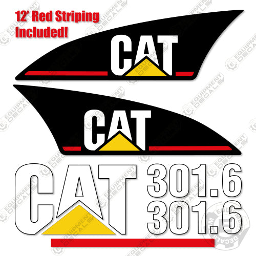 Fits Caterpillar 301.6 Mini Excavator Decals decal kit