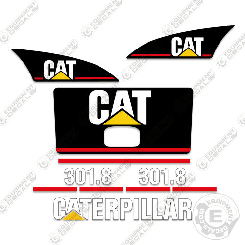 Fits Caterpillar 301.8 Mini Excavator Decal Kit decal kit