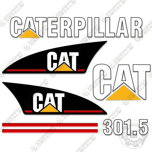 Fits Caterpillar 301.5 Decal Kit Mini Excavator 301, 301.5, decal kit