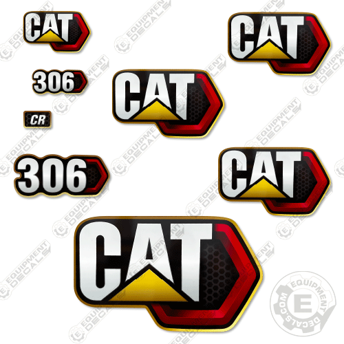 Fits Caterpillar 306 Excavator Decals 306, decal kit