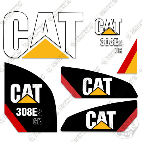 Fits Caterpillar 308 E2 CR Decal Kit Mini Excavator 308, 308-e2, 308e, 308e2, 308e2 cr, decal kit