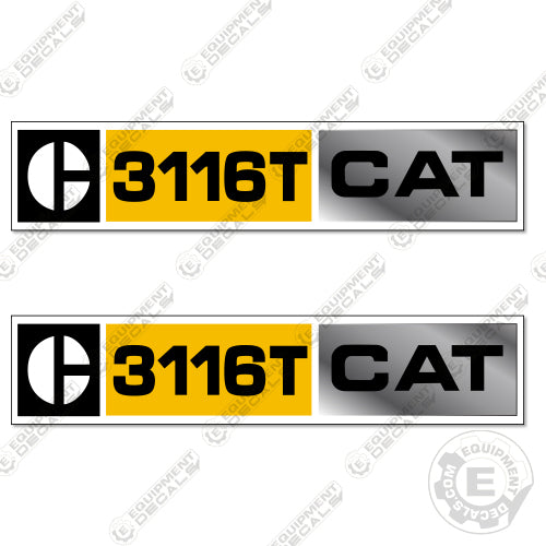 Fits Caterpillar 3116T Decal Kit Diesel Engine 3116, decal kit