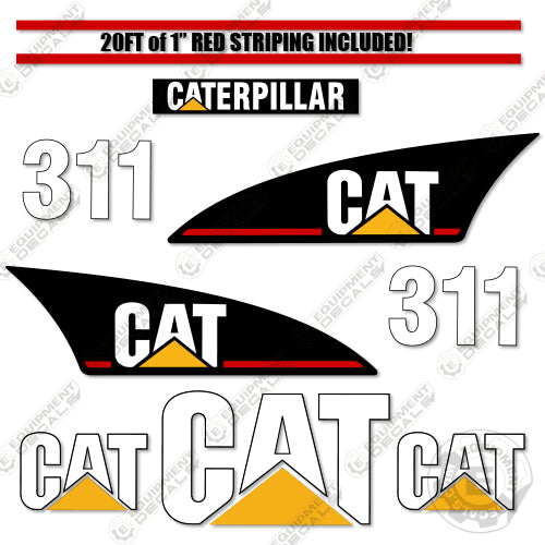 Fits Caterpillar 311 Decal Kit Excavator 311, decal kit