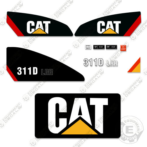 Fits Caterpillar 311D LRR Mini Excavator Decal Kit 311, 311d, 311dl, 311dlrr, decal kit