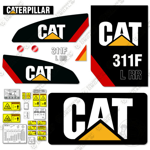 Fits Caterpillar 311F LRR Mini Excavator Decal Kit 311, 311f, 311flrr, decal kit